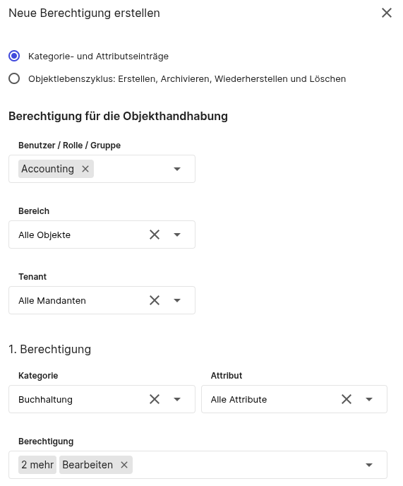 Create accounting permissions