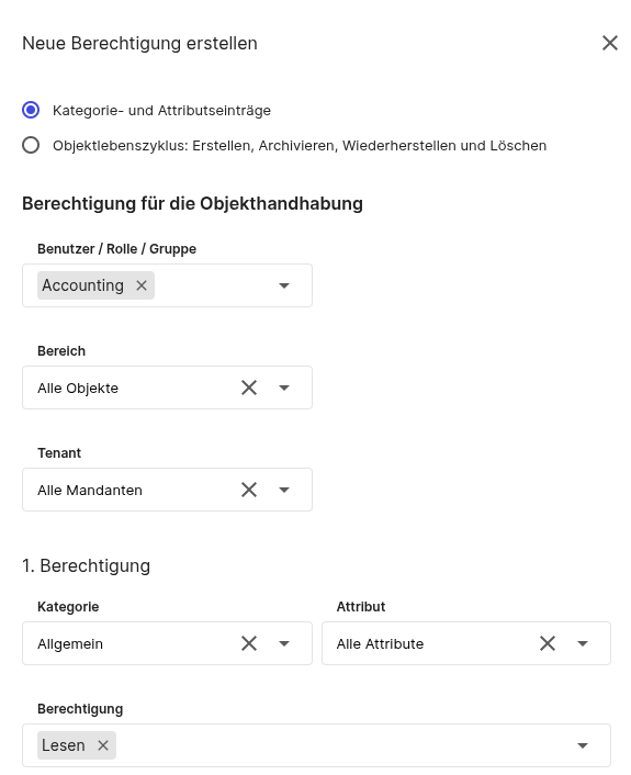 Create general permissions