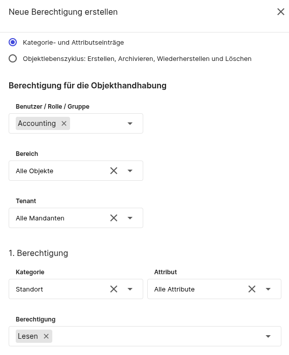 Create location permissions