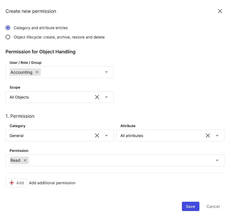 Create general permissions
