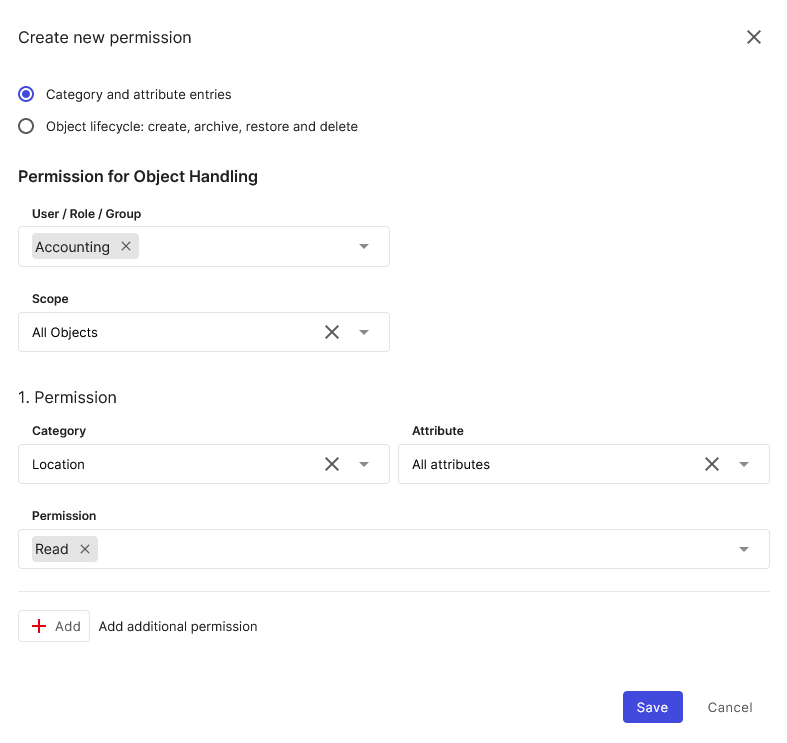 Create location permissions