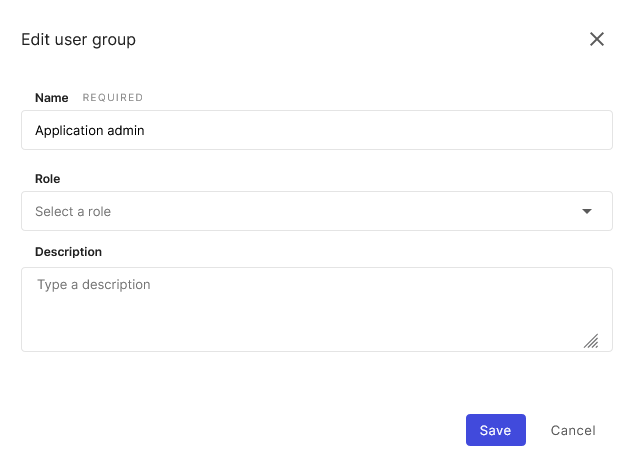 Create user group